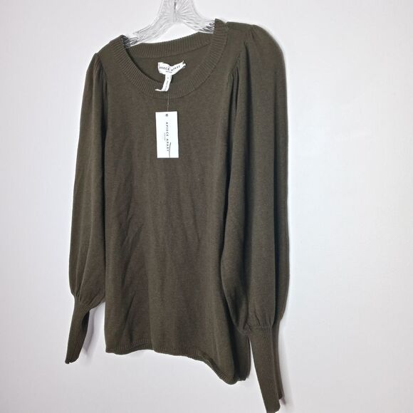 APIECE APART Dewi Balloon Sleeve Merino Wool & Silk Blend Sweater - Picture 4 of 9